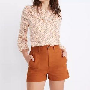 Madewell Camp Shorts in Burnt Sienna